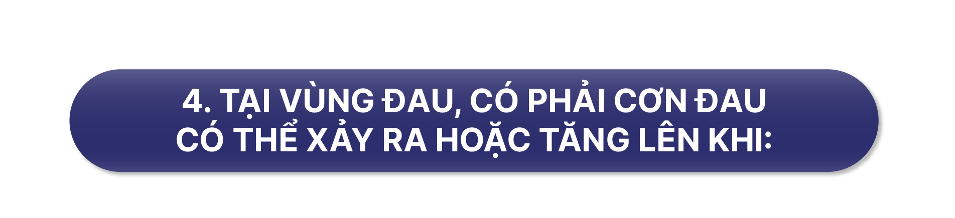 Bảng 4 câu hỏi bệnh nhân